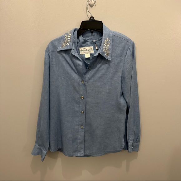 Vintage Patchington Two Piece Blouse set. Women’s XS. - Picture 9 of 10